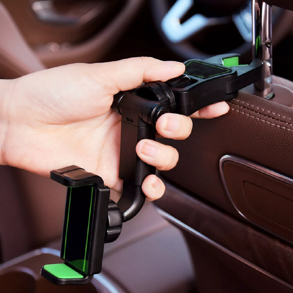 Universal 360 Car Rearview Mirror Mount Stand Holder