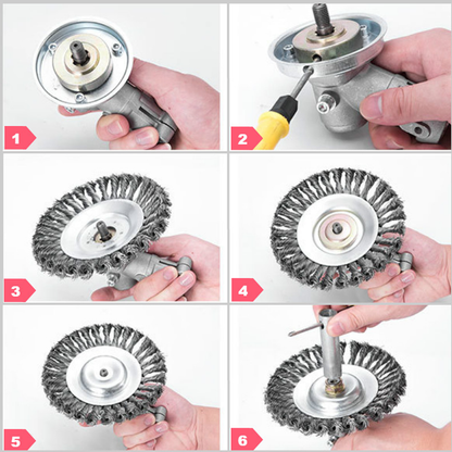 grass trimmer with blades