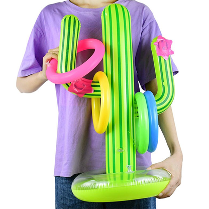 Inflatable Cactus Swimming Pool Ring Toss Game 4