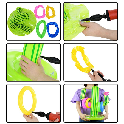 Inflatable Cactus Swimming Pool Ring Toss Game 5