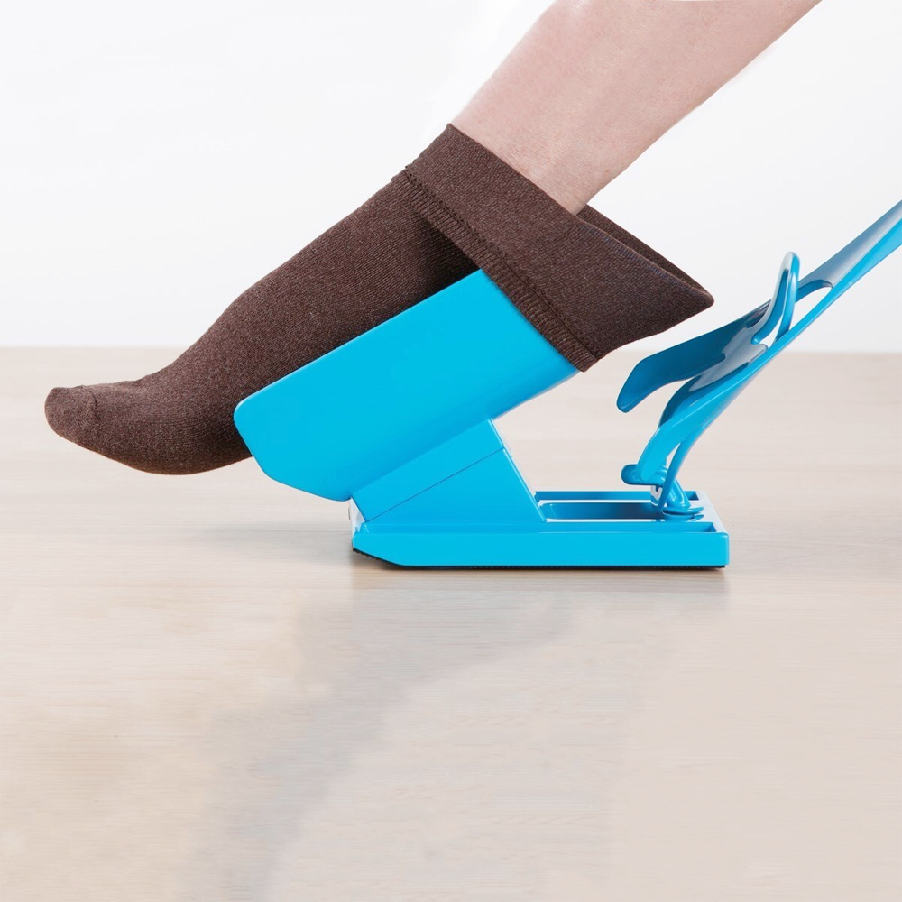 Mobility assistance device for putting on socks