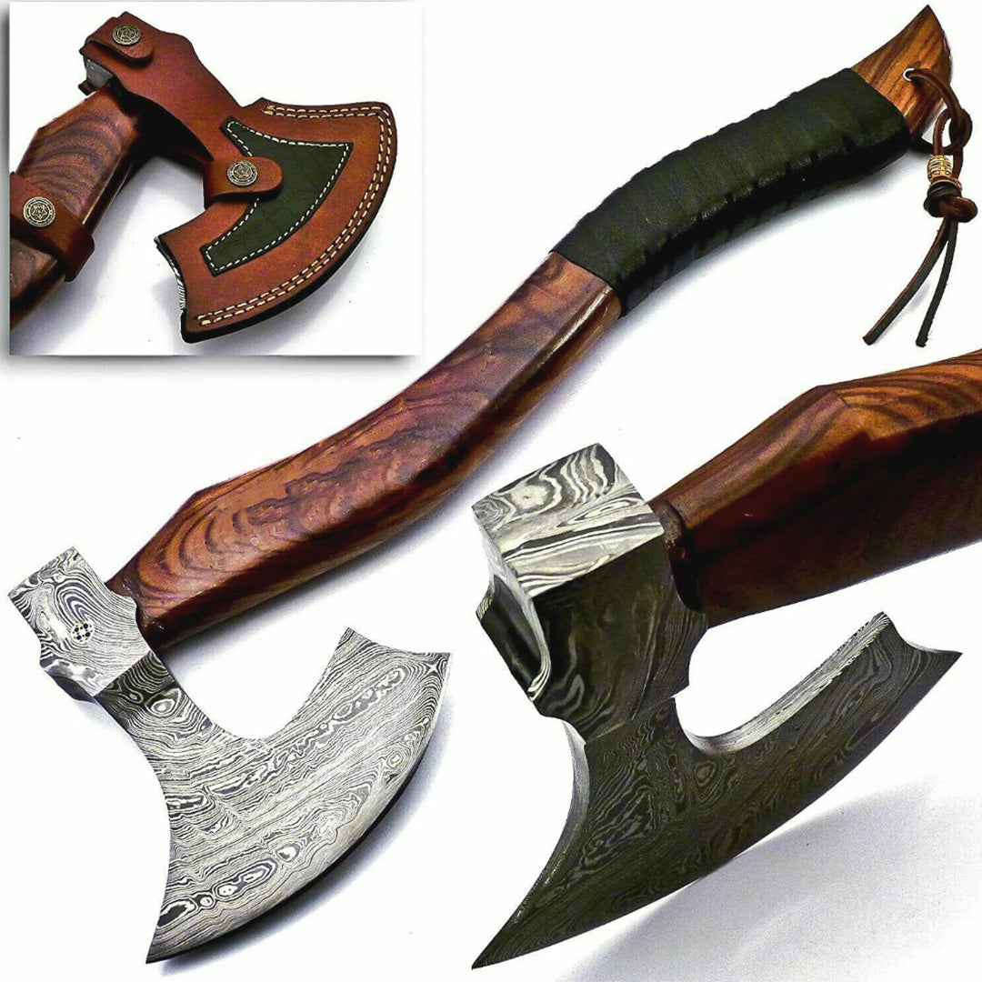 Tomahawk Hunting Viking Axe - Hand Forged High Carbon Steel