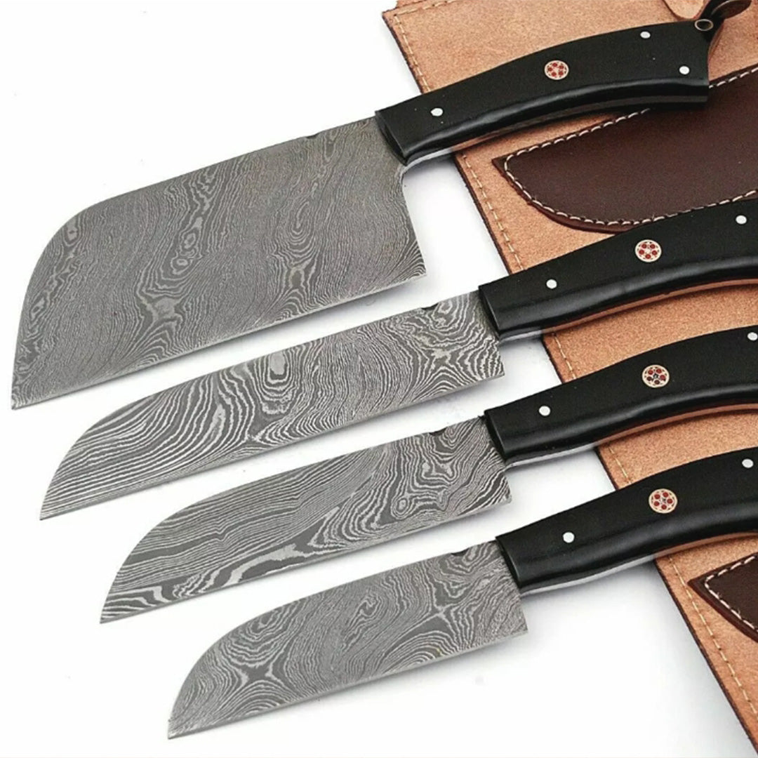 damascus steel knives setjpg