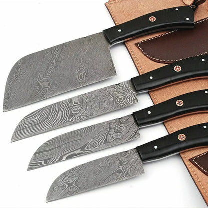 damascus steel knives setjpg