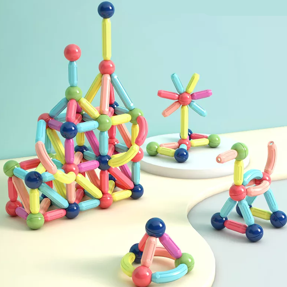 Magnetic Balls and Rods Set Educations Magnetic Building Blocks 2