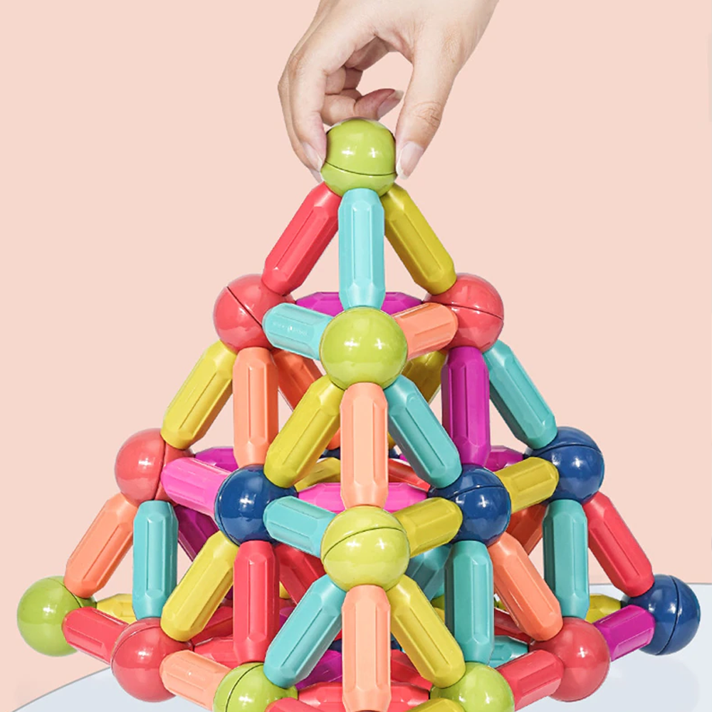 Magnetic Balls and Rods Set Educations Magnetic Building Blocks 3