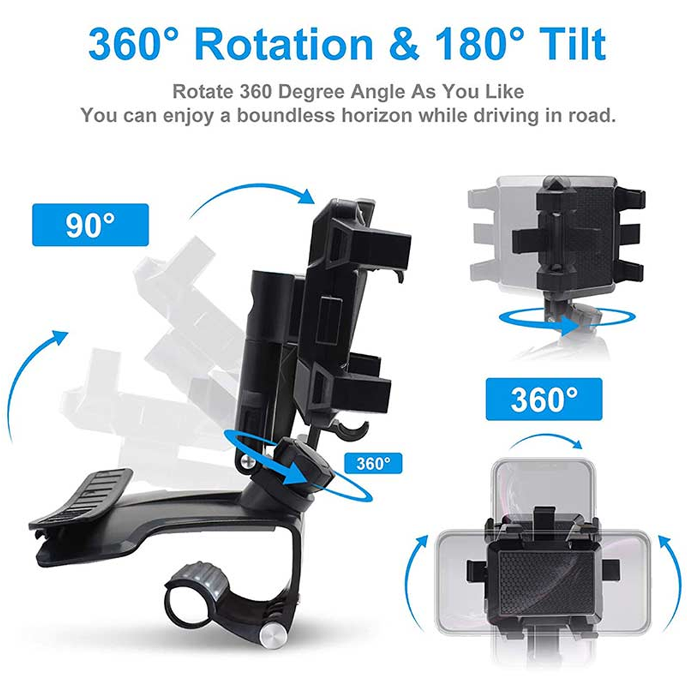 1200 Degree Rotation Universal Car Phone Holder 4
