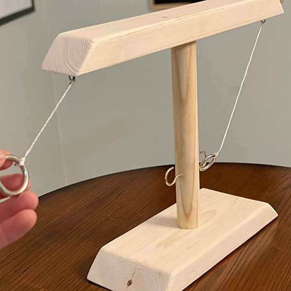 HOOKS! Handmade Wooden Ring Toss Game 2