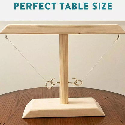 HOOKS! Handmade Wooden Ring Toss Game 7