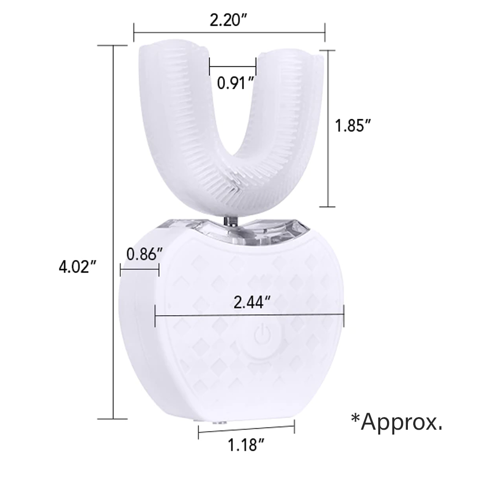 White Ultrasonic Toothbrush
