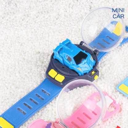 Children Watch Remote Control Toy Car Blue 2