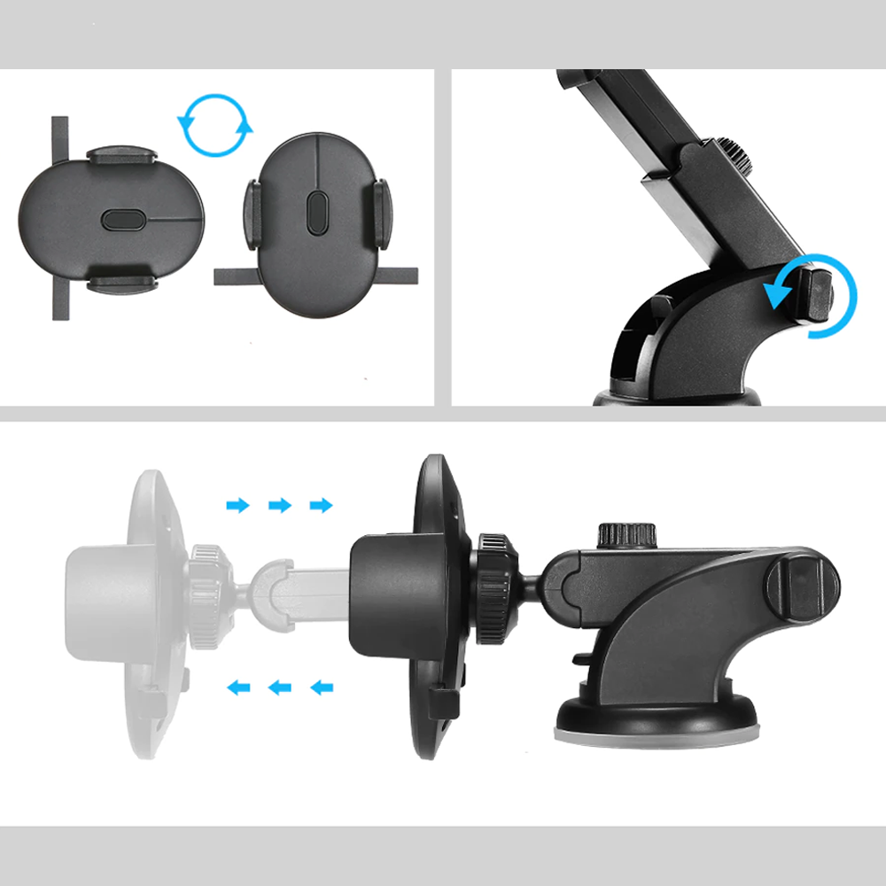 Universal Phone Retractable Car Dashboard Holder Mount 5