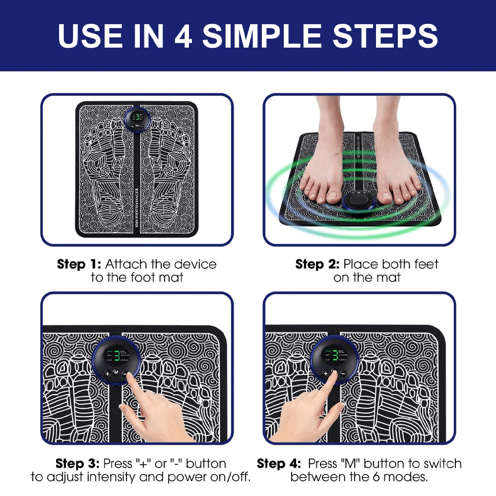 Ems Foot Massager in office for stress relief