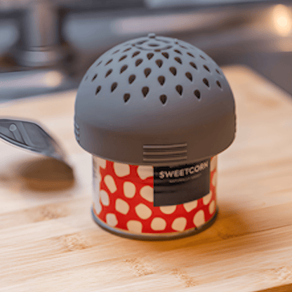 Snap-On Silicone Can Colander Strainer for Your Kitchen Gray