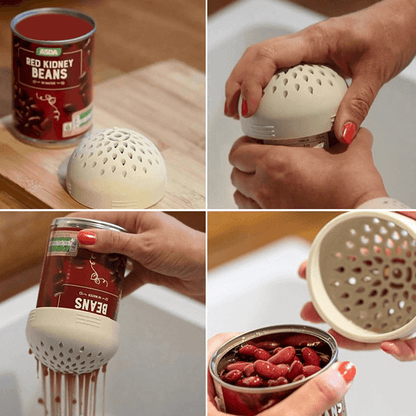 Snap-On Silicone Can Colander Strainer for Your Kitchen 4