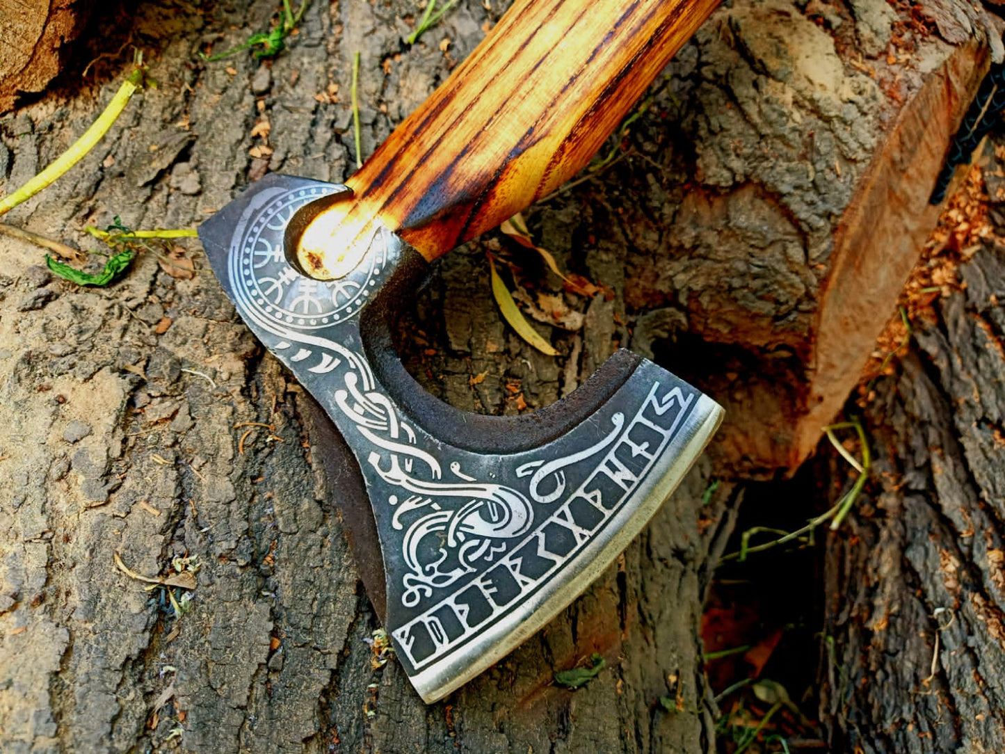 Custom Handmade Damascus Axesjpeg