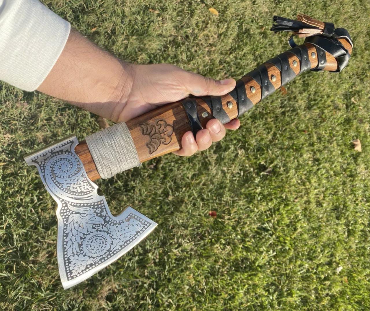 Custom Handmade steel hunting Axesjpeg