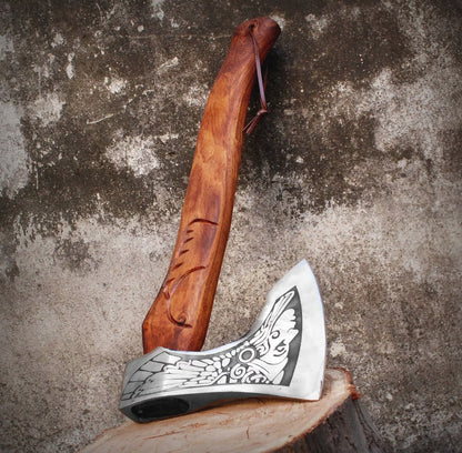 Handmade Steel Tomahawk Axe Throwing Viking Hunting Axesjpeg
