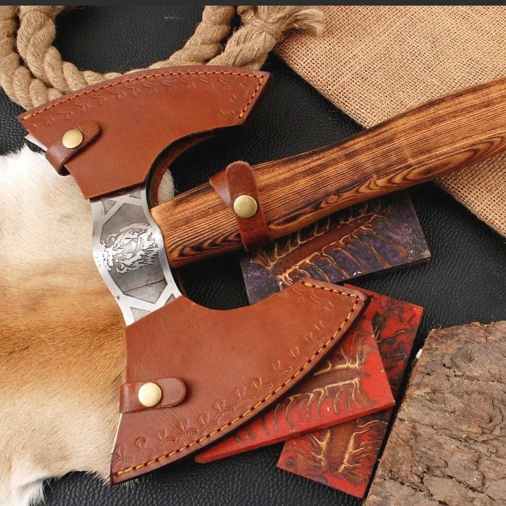 Handmade Steel Tomahawk Axe Throwing Viking Hunting Axe IN USAjpeg