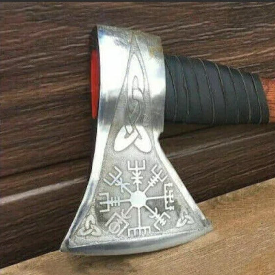 Handmade Steel Tomahawk Axe Integral Ball Hammer Hunting Axejpeg