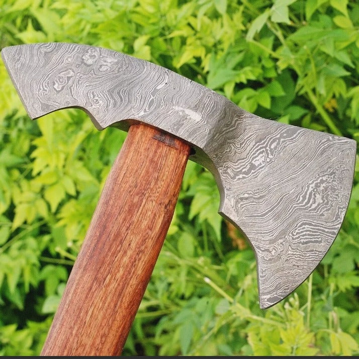 HandForgedDamascusSteelTomahawkVikingAxebuyjpeg