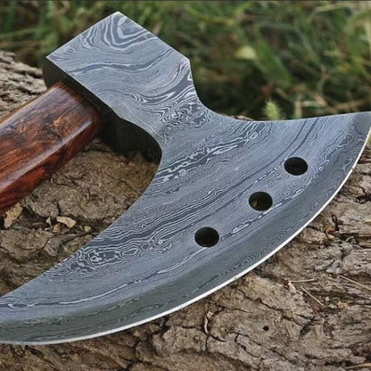 Handmade Damascus Steel hatchet Tomahawk Hunting Viking Axe