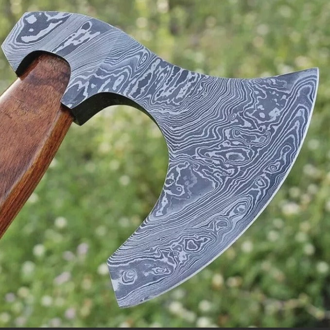 HandForgedDamascusSteelTomahawkVikingAxebuyinusajpeg