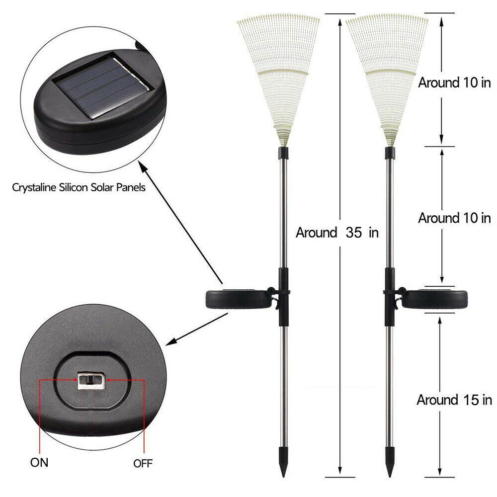 Solar garden lights with flickering modes