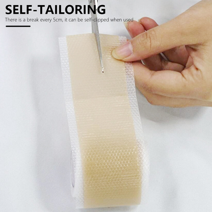 Before and after using scar removal gel tape
