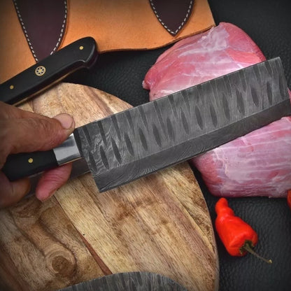 Handmade HAND FORGED DAMASCUS STEEL CHEF KNIFE.jpeg
