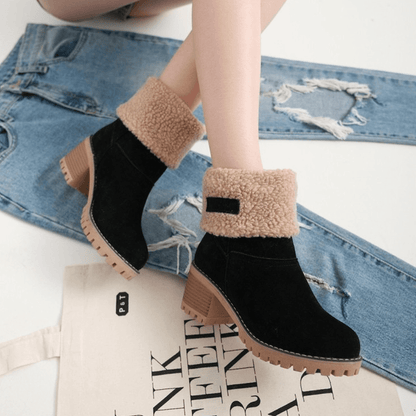 Block Heel Snow Boots for Women