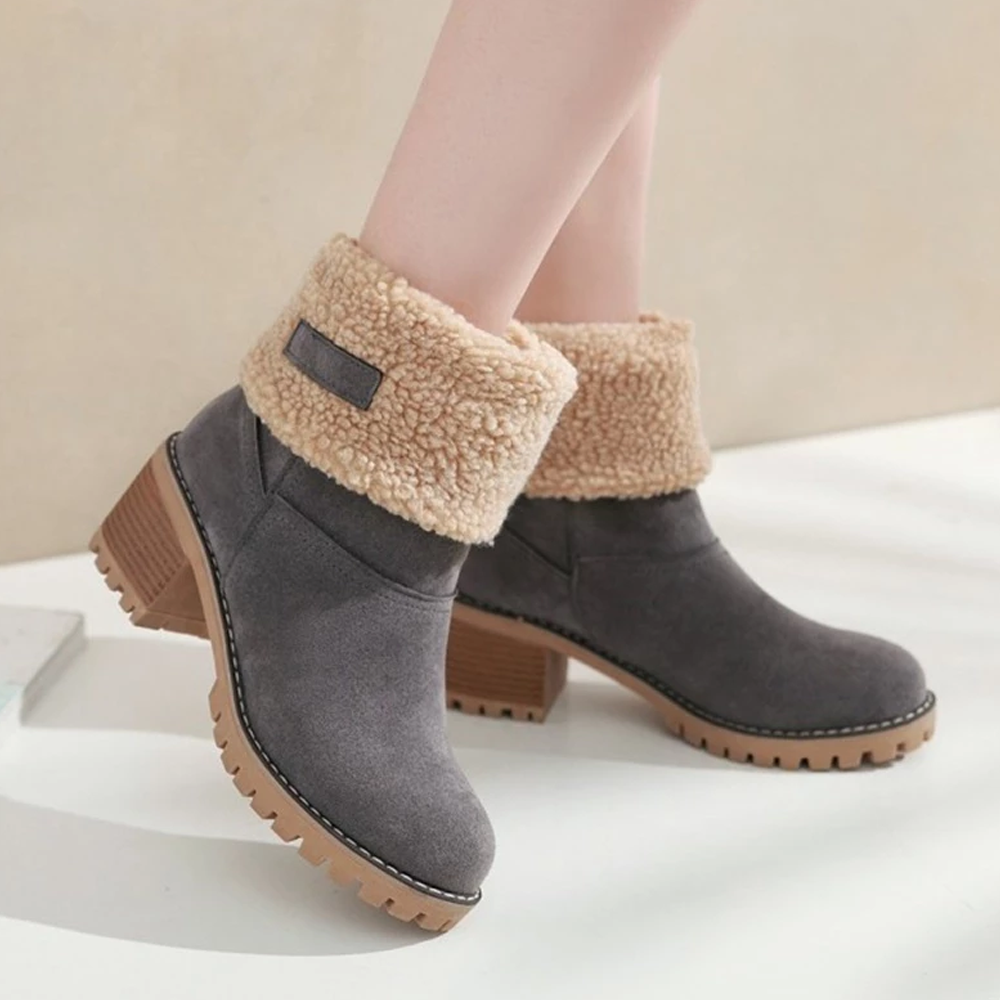 Ankle Fur Lined Snow Boots