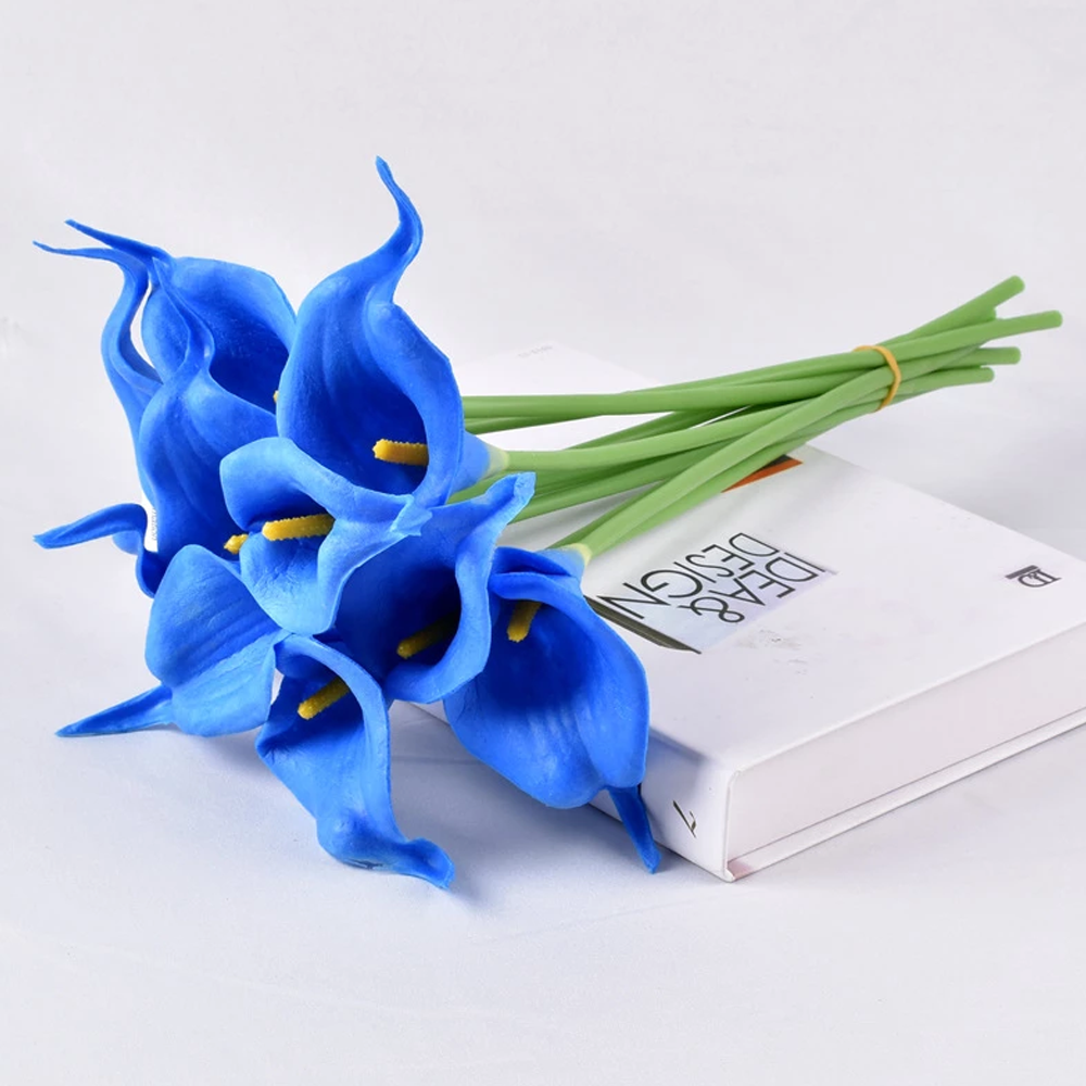 realtouchliliesbouquetblue.png