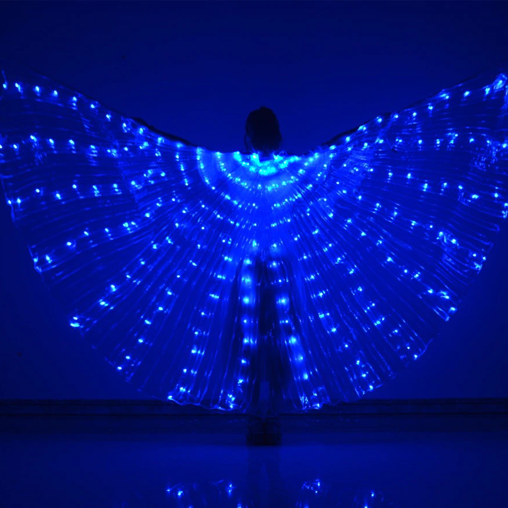 isis wings luminous costume blue