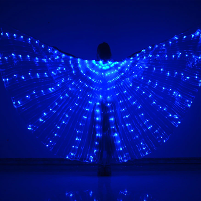 isis wings luminous costume blue