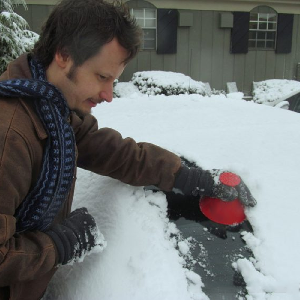 Magical Car Ice Scraper red