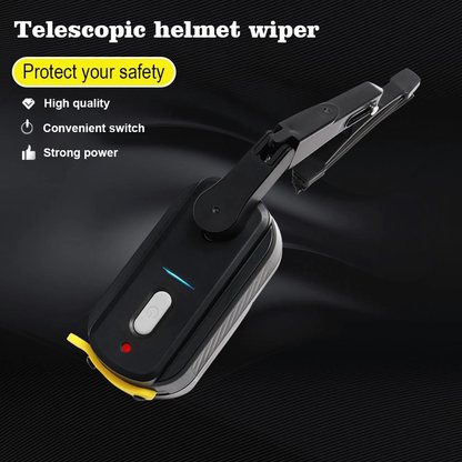 Wipsor Snap-On Electric Wiper For Motorcycle Helmets 3