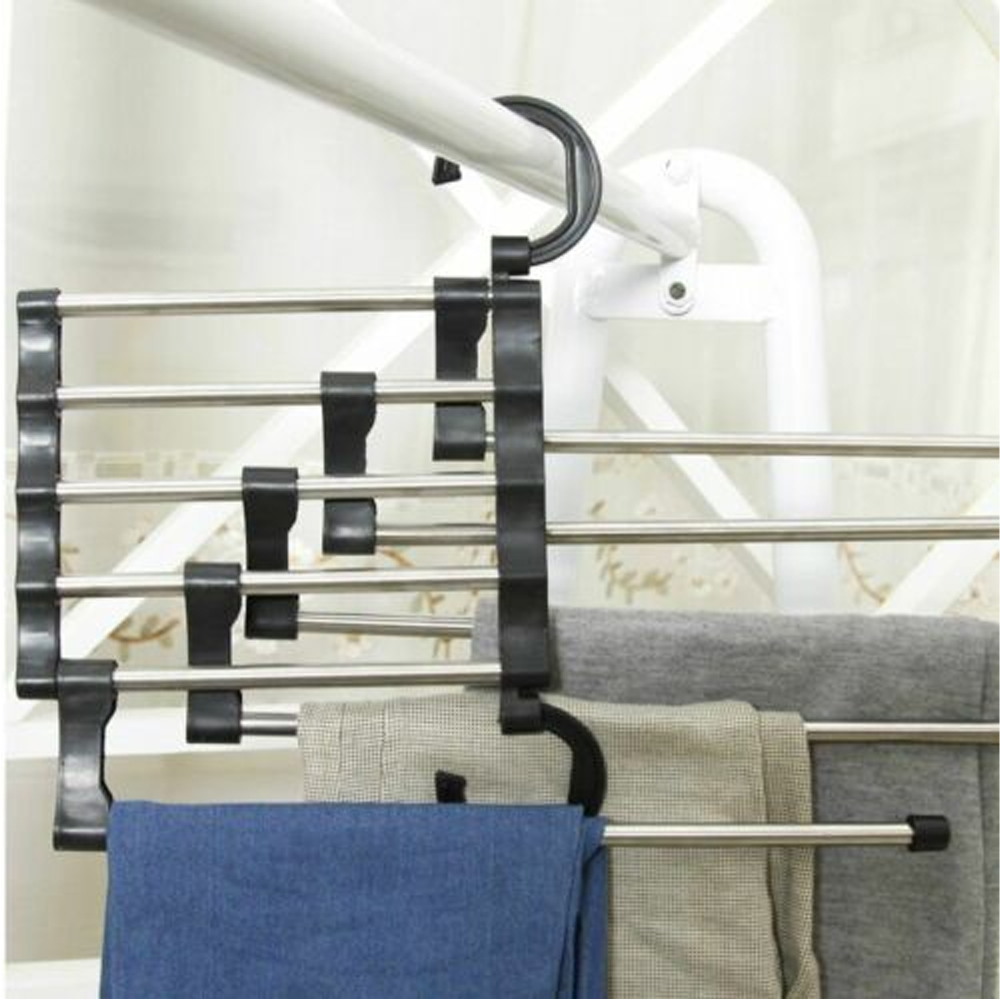 5 Layered Multi-Functional Pant Hanger black