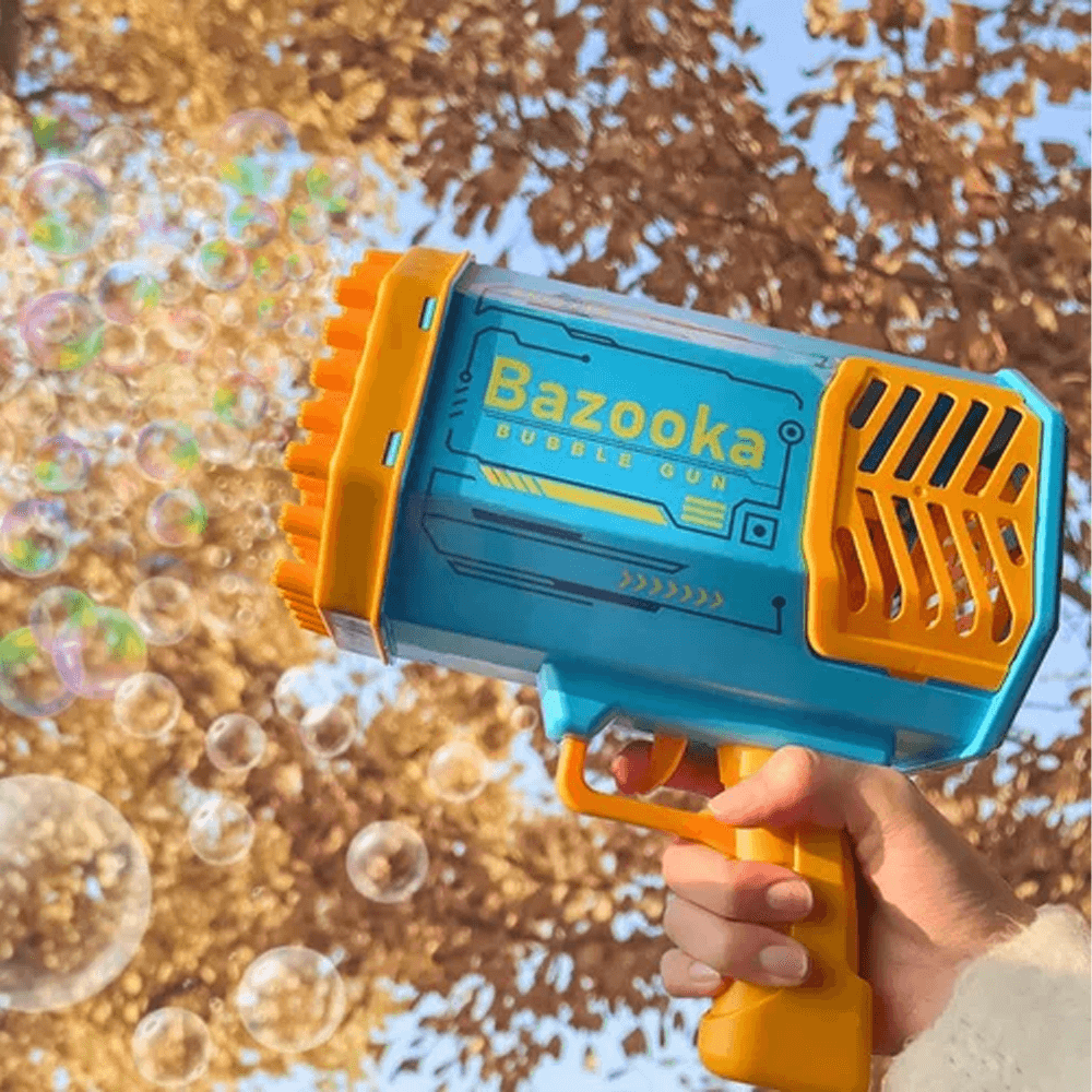 Batteryoperated bubble machine for parties