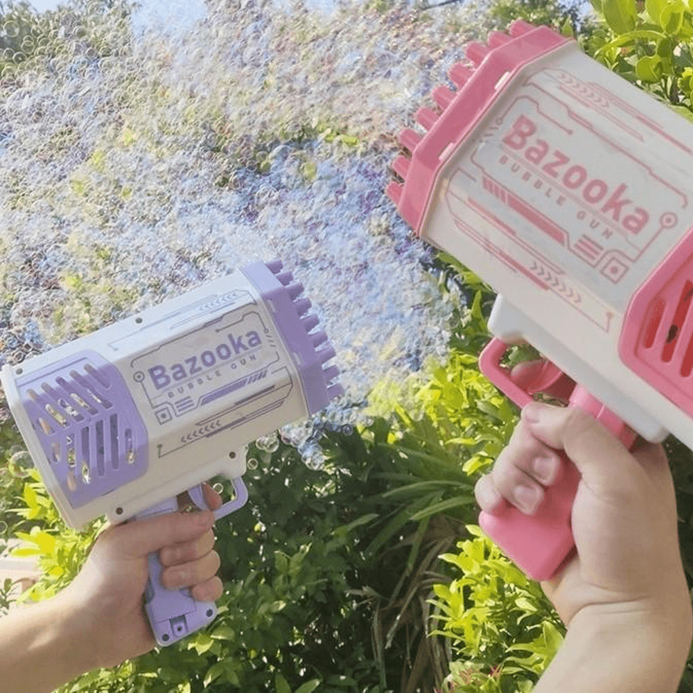 Portable bubble machine for outdoor events