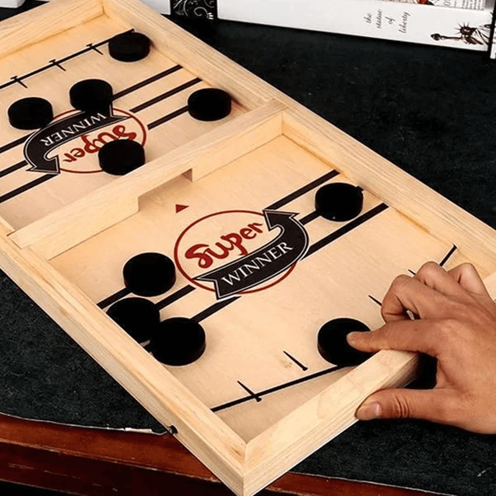 Desktop Battle Wooden Sling Hockey Game 2