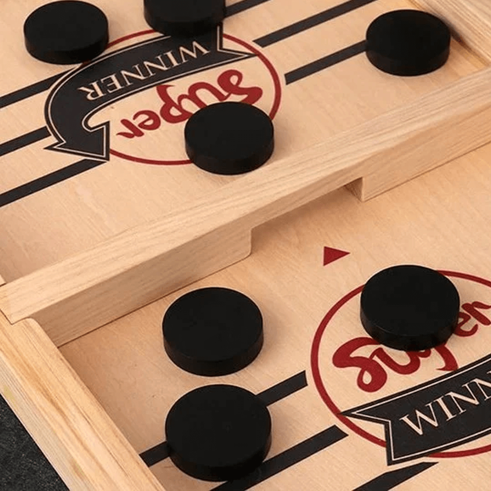 Desktop Battle Wooden Sling Hockey Game 5
