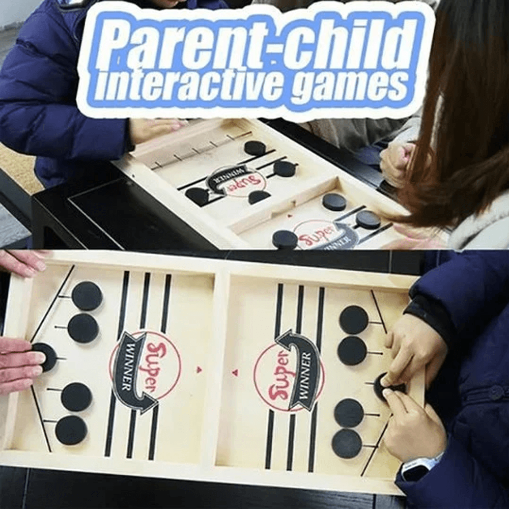 Desktop Battle Wooden Sling Hockey Game 6