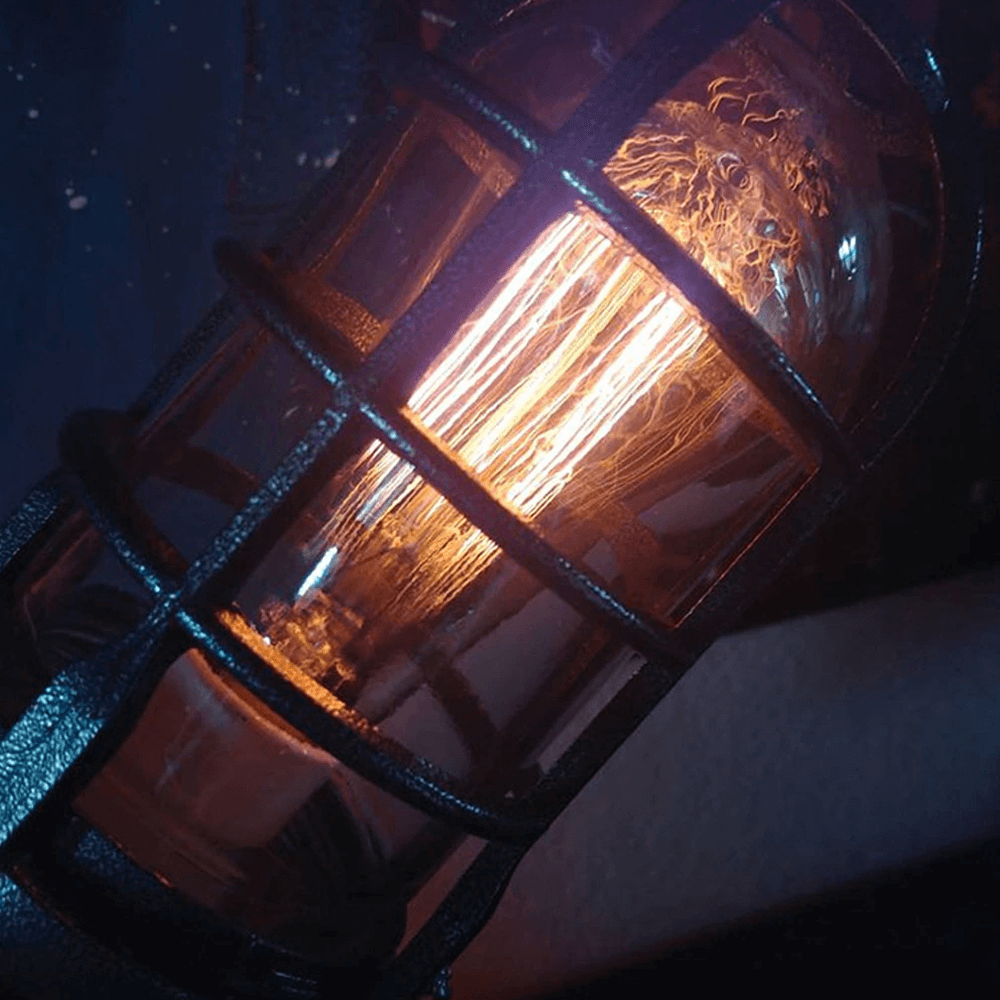 Steampunk Rocket Lamp