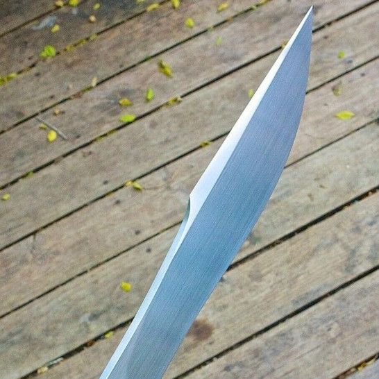 Handmade Carbon Steel Drop Point Knife High Polish Wood Handle for sale in usajpg