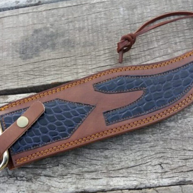 18 Custom Handmade Carbon Steel Crocodile Dundee Bowie Knifejpg