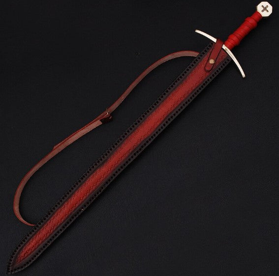 Quest For Fire Knights of Templar Damascus Steel Medieval Arming Sword reviewjpg