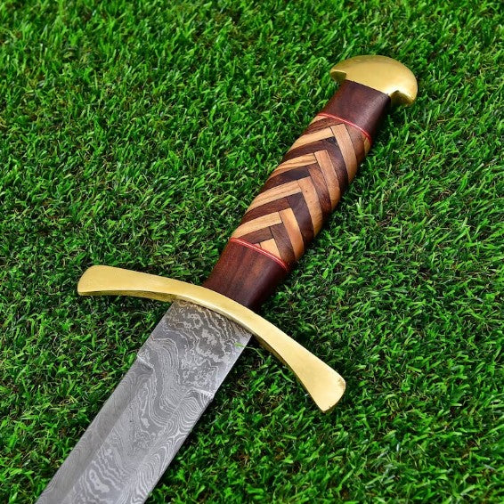 Heathen Army Damascus Steel Sword  Pattern Welded Steel Hand Forged Historical Rjpg