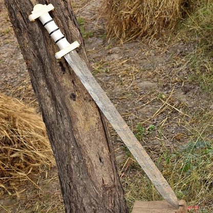 Sword Of Honor Damascus Steel Viking Sword  Norse Inspired Hand Forged Medieval Replica Sword  2