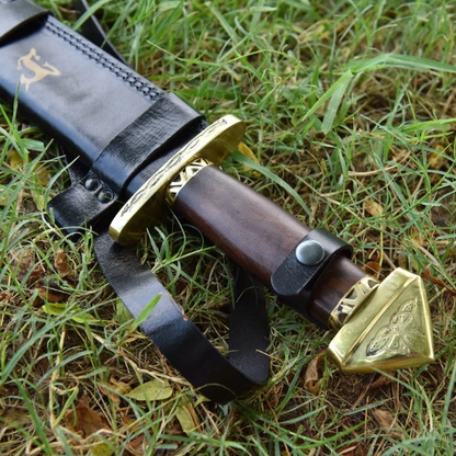 7th Century Medieval Damascus Steel Lang Saex Norse Viking Sword 4jpg